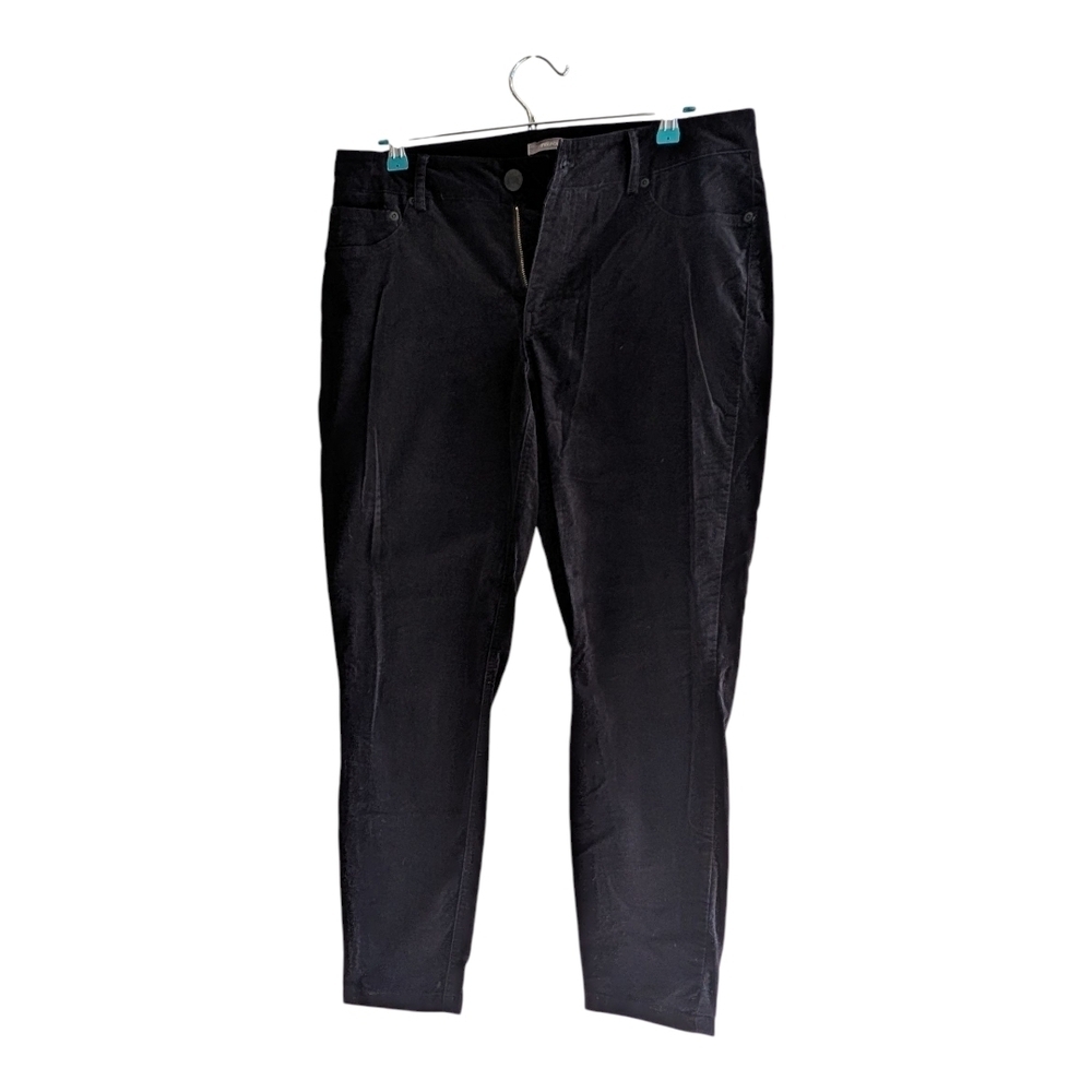 Maurices Women's Black Straight Leg Velvet Feel Pants